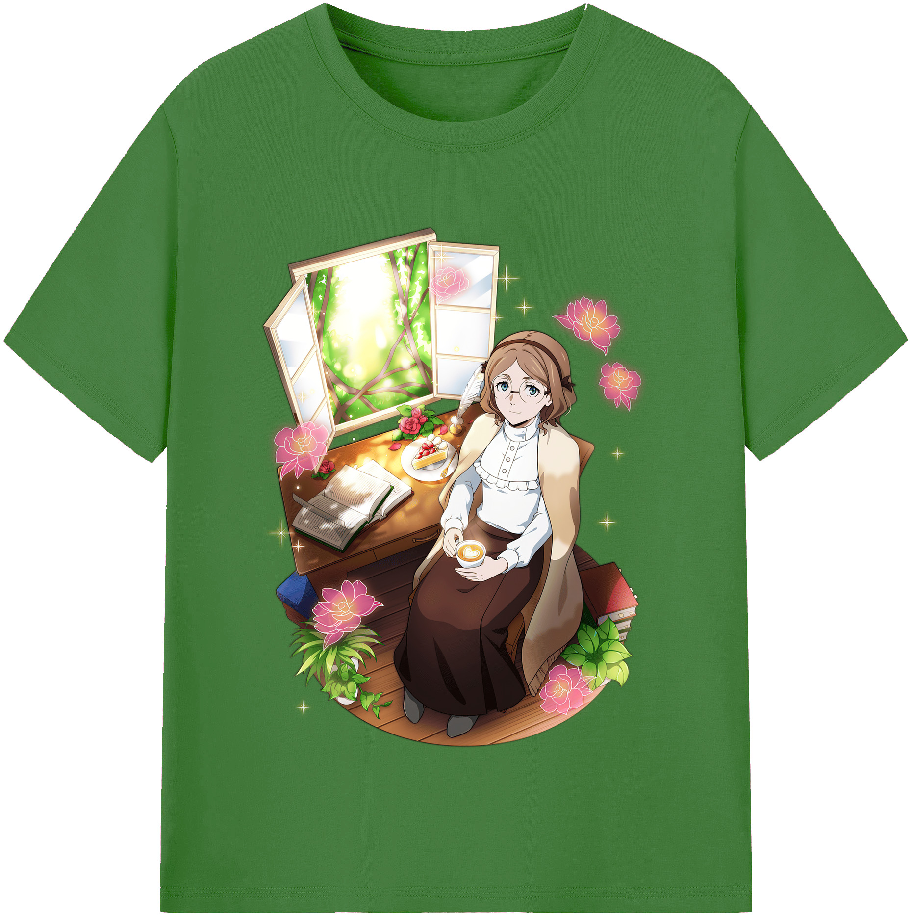 （画像用） 文豪ストレイドッグス Bungo Stray Dogs レディースカジュアルプリントTシャツ（綿100％）